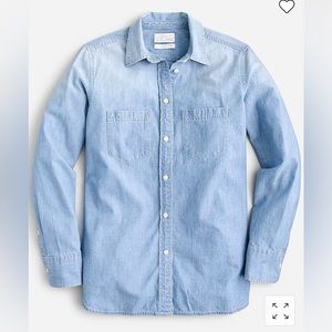 J Crew Classic Fit chambray shirt